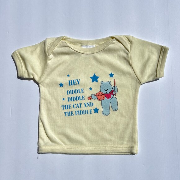Hey Diddle Diddle Cat And The Fiddle Baby T Shirt 9 to 18 months NEW - Picture 2 of 5
